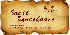 Vasil Danesković vizit kartica